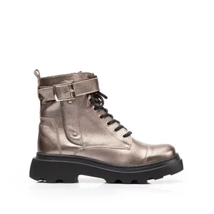 Ghete dama din piele naturala, Leofex  - 422 Bronz box