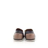 Mocasini barbati din piele naturala cu ciucuri, Leofex  - 878 taupe-blue box