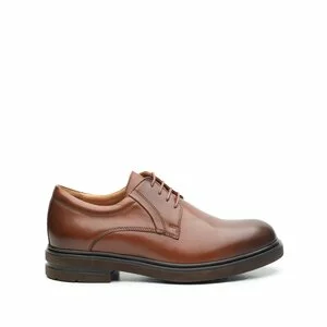 Pantofi barbati casual din piele naturala Leofex - 998 Cognac Box
