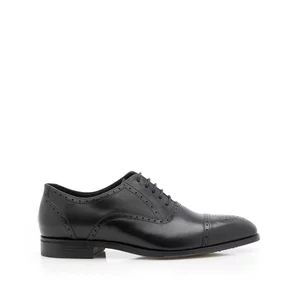 Pantofi barbati eleganti din piele naturala Leofex - 587 Negru Box