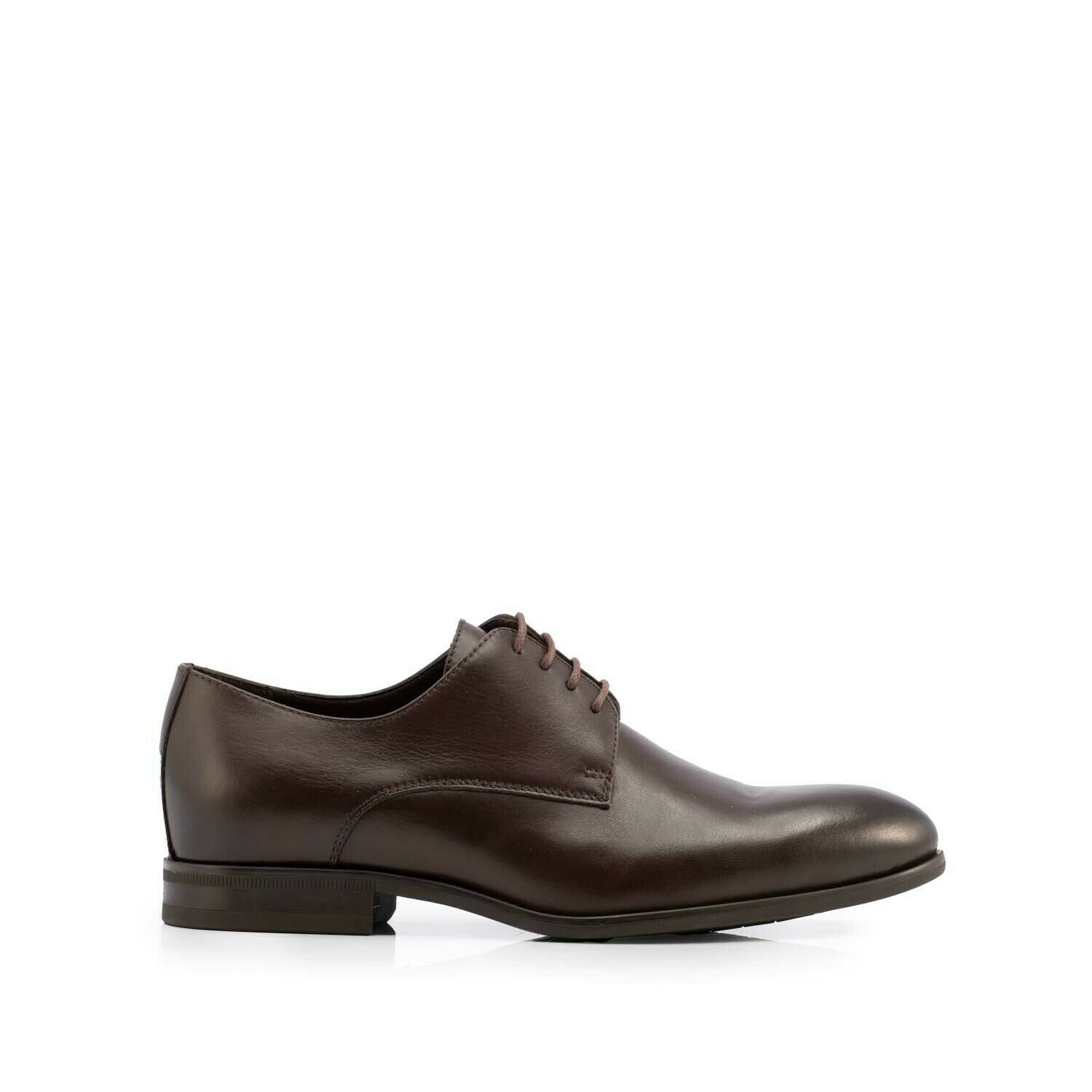 Pantofi bărbați eleganți din piele naturală, Leofex - 898 Maro Box