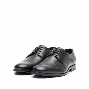 Pantofi barbati eleganti din piele naturala Leofex - 931-1 Negru Box