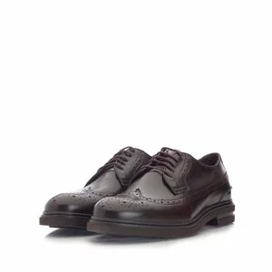 Pantofi casual barbati Brogue din piele naturala ,Leofex- 980-2 Maro x Box