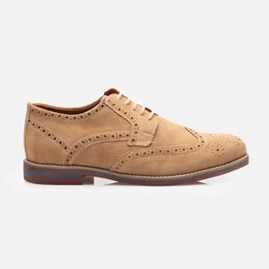 Pantofi casual bărbați din piele naturală - 4010 Bej Velur