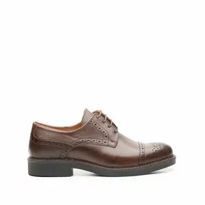 Pantofi casual barbati din piele naturala Leofex -  537-1 red wood box