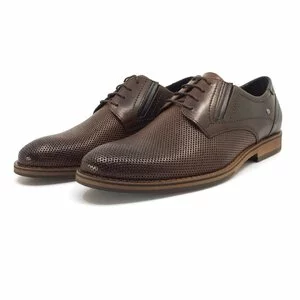 Pantofi casual barbati din piele naturala, Leofex - Mostra 592-2 Maro Box