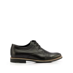 Pantofi casual bărbați din piele naturală, Leofex - Mostră 787 Negru Box