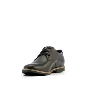 Pantofi casual bărbați din piele naturală, Leofex - Mostră 787 Negru Box