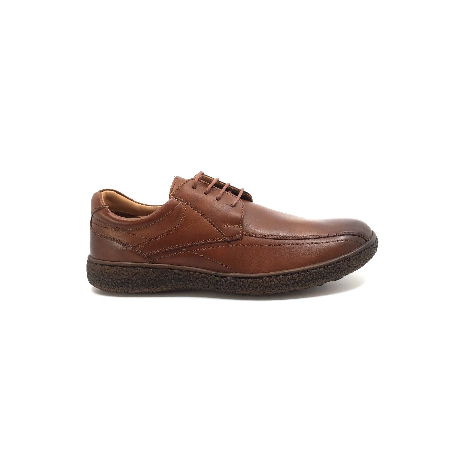 Pantofi casual bărbați din piele naturală, Leofex - Mostra Matei 5 cognac box