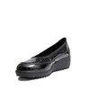 Pantofi casual damă din piele naturală, Karisma - 4428 Negru Naplac