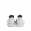 Pantofi casual dama din piele naturala, Leofex - 173 Alb Roz Argintiu box
