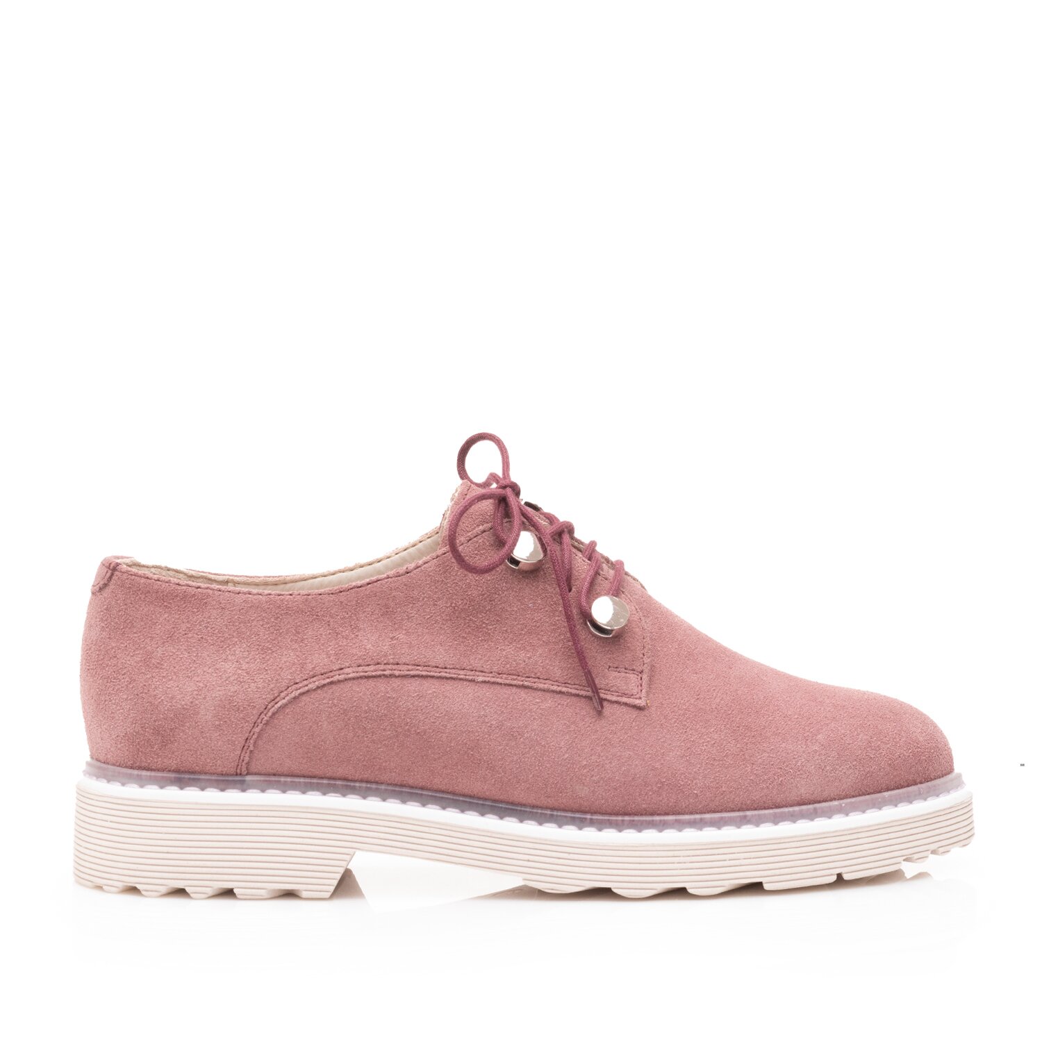 Pantofi casual dama din piele naturala,Leofex - 346 Plamaniu velur