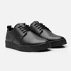 Pantofi casual din piele naturală, bărbați - 804 Negru Box