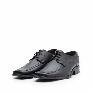 Pantofi eleganti barbati din piele naturala ,Leofex - 107 negru box