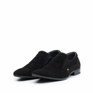 Pantofi eleganti barbati din piele naturala,Leofex - 109-3 Negru Velur