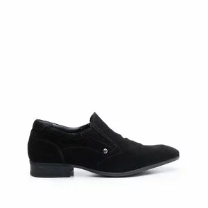 Pantofi eleganti barbati din piele naturala,Leofex - 109-3 Negru Velur