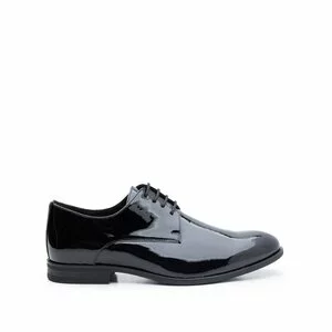 Pantofi eleganti barbati din piele naturala, Leofex - 112-2 negru lac