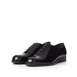 Pantofi eleganti barbati din piele naturala,Leofex- 112-3 Negru Lac