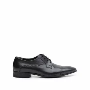 Pantofi eleganti barbati din piele naturala,Leofex - 123-3 negru box