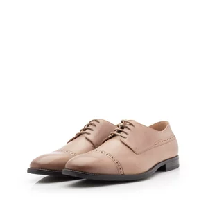 Pantofi eleganti barbati din piele naturala,Leofex - 510 Taupe Box