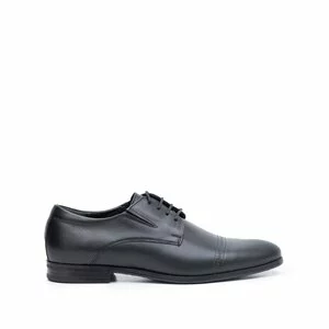 Pantofi eleganti barbati din piele naturala, Leofex - 522 negru box