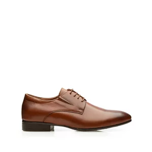 Pantofi eleganti barbati din piele naturala,Leofex - 522 x Cognac Box