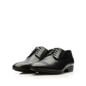 Pantofi eleganti barbati din piele naturala,Leofex - 522 x Negru Box