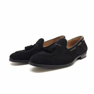 Pantofi eleganti barbati din piele naturala, Leofex - 558-2 negru velur