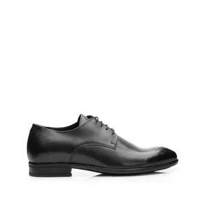 Pantofi eleganti barbati din piele naturala Leofex - 577 Negru Box