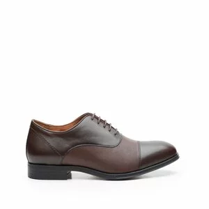 Pantofi eleganti barbati din piele naturala, Leofex - 579 Mogano box