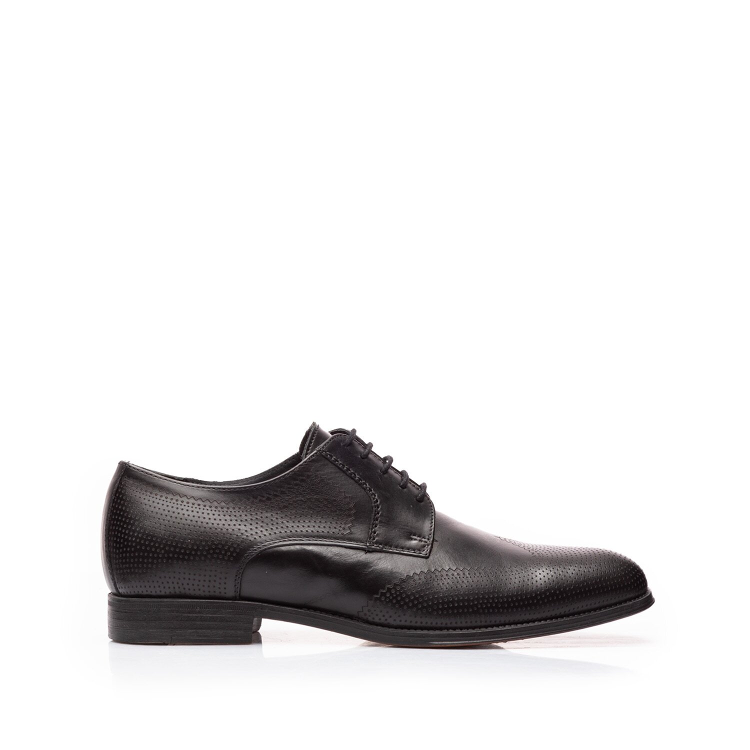 Pantofi eleganti barbati din piele naturala,Leofex - 580 Negru Box