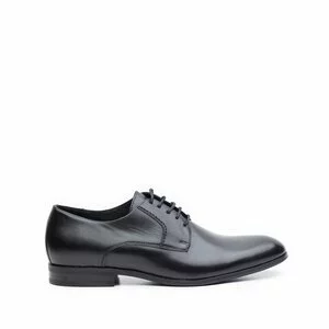 Pantofi eleganti barbati din piele naturala,Leofex - 622 Negru box