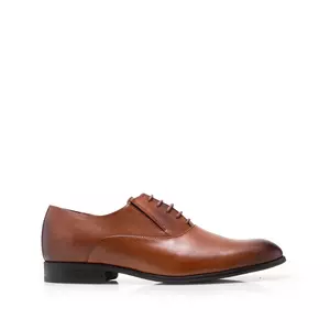 Pantofi eleganți bărbați din piele naturală, Leofex - 669 Cognac Box