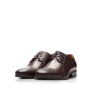 Pantofi eleganti barbati din piele naturala,Leofex-743* Mogano Box