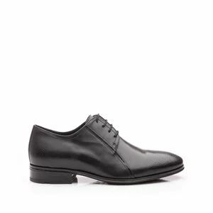 Pantofi eleganti barbati din piele naturala,Leofex - 743* negru box perforat