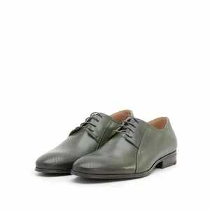 Pantofi eleganți bărbați din piele naturală, Leofex - 743* Verde Box