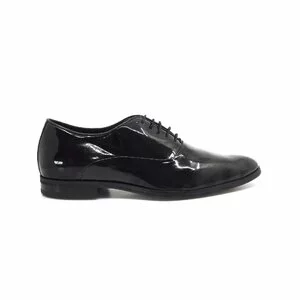 Pantofi eleganti  barbati din piele naturala, Leofex - 744-1 negru lac
