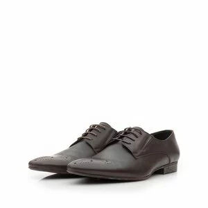 Pantofi eleganti barbati din piele naturala,Leofex - 779 taupe inchis box