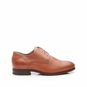 Pantofi eleganti barbati din piele naturala,Leofex - 887 cognac box