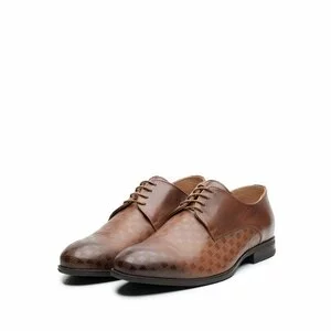 Pantofi eleganti barbati din piele naturala Leofex- 897 cognac
