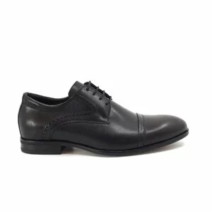 Pantofi eleganti barbati din piele naturala, Leofex - 953 Negru Box