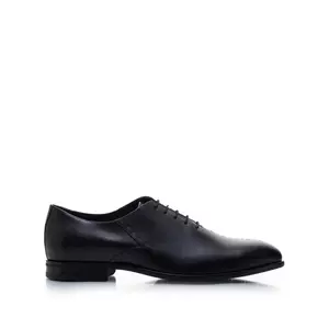 Pantofi eleganți bărbați din piele naturală, Leofex - 976 Negru Box