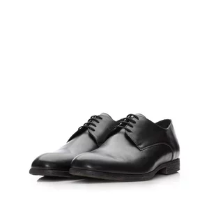 Pantofi eleganti barbati din piele naturala,Leofex - Mostra Valentin Negru Box