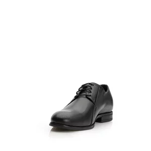 Pantofi eleganti copii din piele naturala,Leofex - 743 C Negru Box