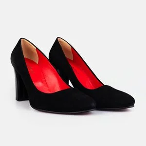 Pantofi  eleganti dama din piele naturala - 170 negru velur