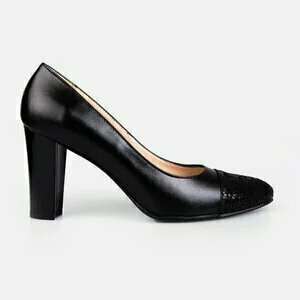 Pantofi eleganți damă din piele naturală - 171 Negru Box