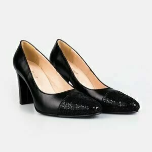 Pantofi eleganți damă din piele naturală - 171 Negru Box