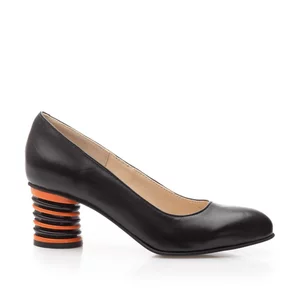 Pantofi eleganti dama din piele naturala - 21169 Negru Box