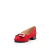 Pantofi eleganți damă din piele naturală - 21170 Roșu Velur