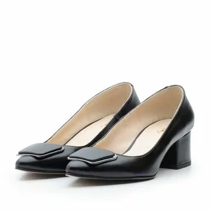 Pantofi eleganți damă din piele naturală - 2176 Negru Box